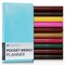 Gallery Leather Pocket Weekly and Monthly Planner 2026, Elegantly Bound Calendar Planner and Notebook with Stylish Gold-Gilded Page Edges, 12 Months - 6 x 3.25 "